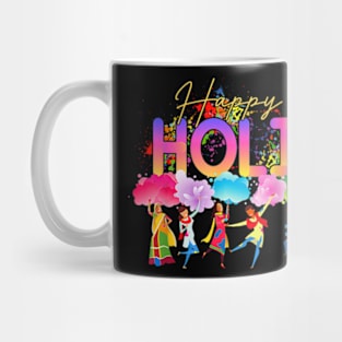 Happy Holi, Hindu Festival Of Colors, Hindu Family Matching, Festival Hindu Of Spring, Indian Spring Mug